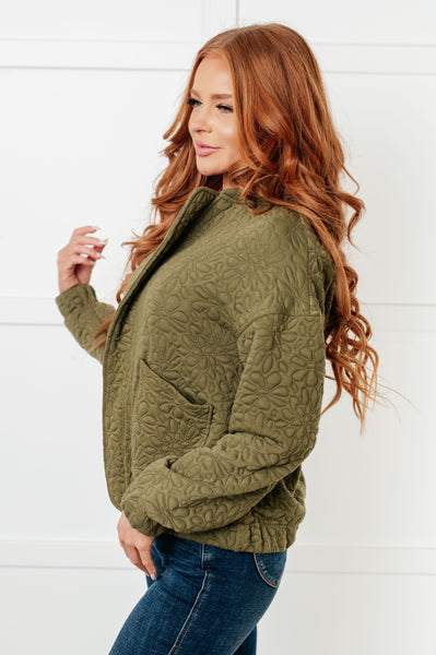 Jungle Explorer Quilted Zip Up Jacket - Ruby Rebellion