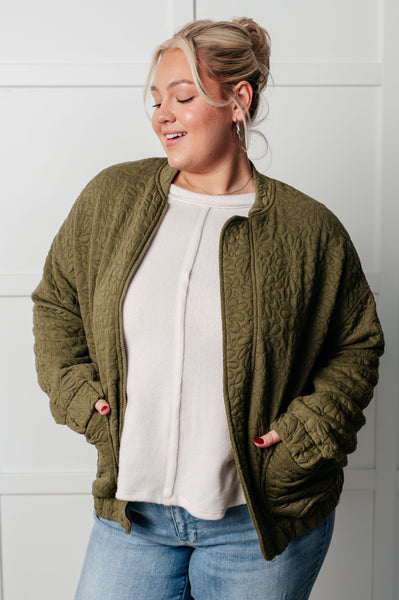 Jungle Explorer Quilted Zip Up Jacket - Ruby Rebellion