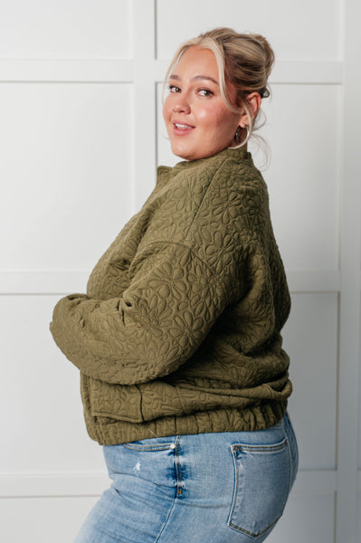 Jungle Explorer Quilted Zip Up Jacket - Ruby Rebellion