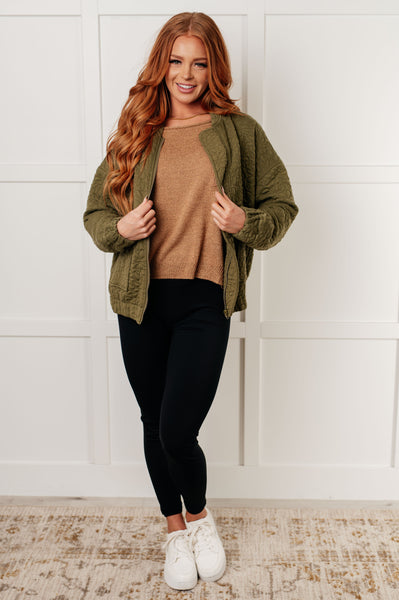 Jungle Explorer Quilted Zip Up Jacket - Ruby Rebellion