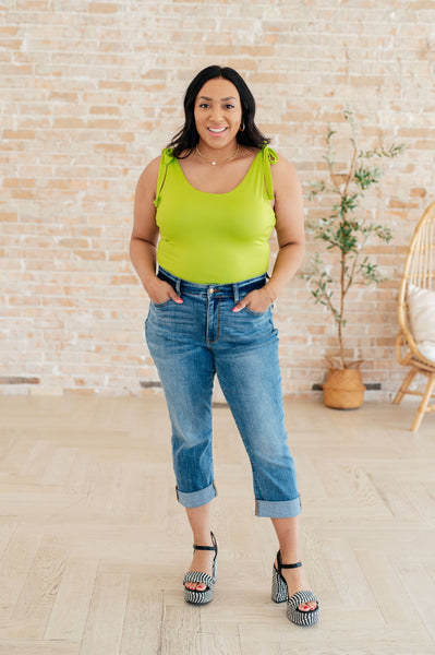 Just a Spritz Bodysuit in Lime - Ruby Rebellion