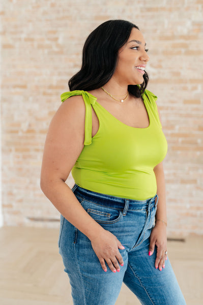 Just a Spritz Bodysuit in Lime - Ruby Rebellion
