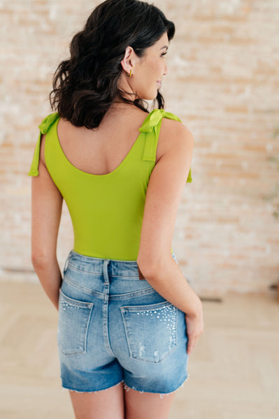 Just a Spritz Bodysuit in Lime - Ruby Rebellion