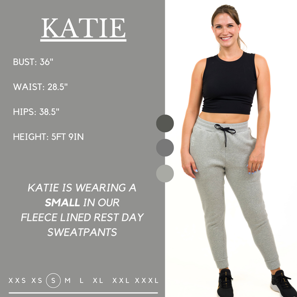 Rest Day Sweatpants | Fleece Lined | Grey - Ruby Rebellion