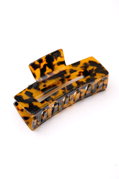 Large Marble Claw Clip Set of 3 - Ruby Rebellion