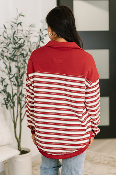 Least of Our Worries Long Sleeve Henley - Ruby Rebellion