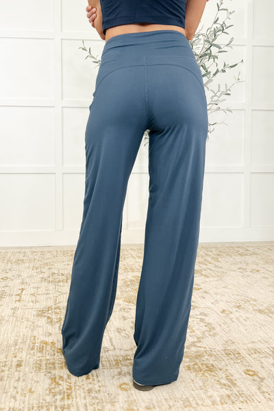Leg Day Legends Straight Leg Bottoms in Code Blue - Ruby Rebellion