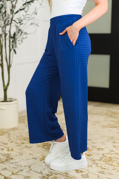 Listen Intently Textured Top and Pants Set - Ruby Rebellion