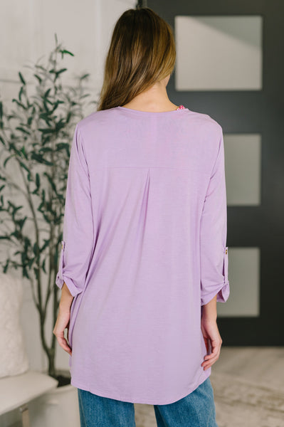 Lizzy Cardigan in Orchid Bloom