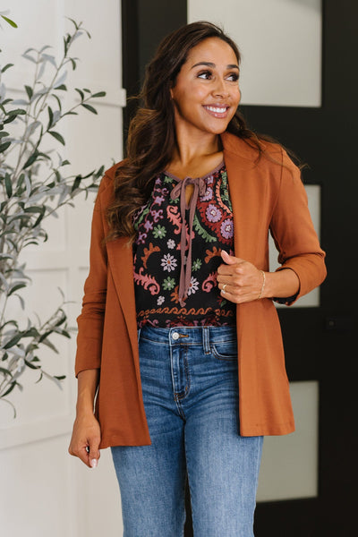 Magic 3/4 Blazer in Rust - Ruby Rebellion