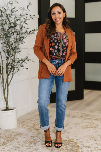Magic 3/4 Blazer in Rust - Ruby Rebellion