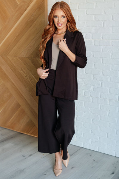 Magic Wide Leg Crop Pants in Chocolate - Ruby Rebellion