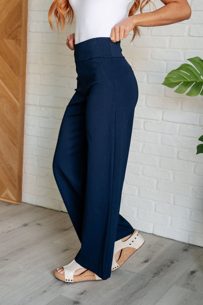 Magic Wide Leg Pants in Navy - Ruby Rebellion