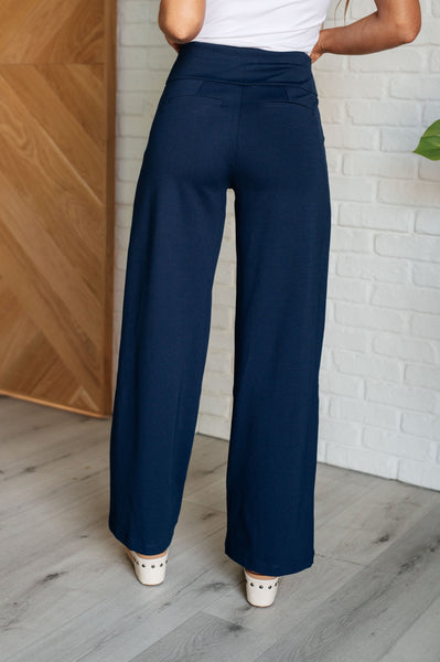 Magic Wide Leg Pants in Navy - Ruby Rebellion