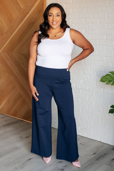 Magic Wide Leg Pants in Navy - Ruby Rebellion