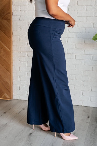 Magic Wide Leg Pants in Navy - Ruby Rebellion
