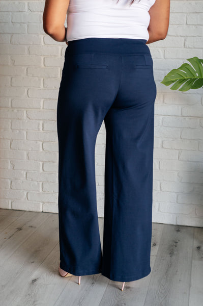 Magic Wide Leg Pants in Navy - Ruby Rebellion