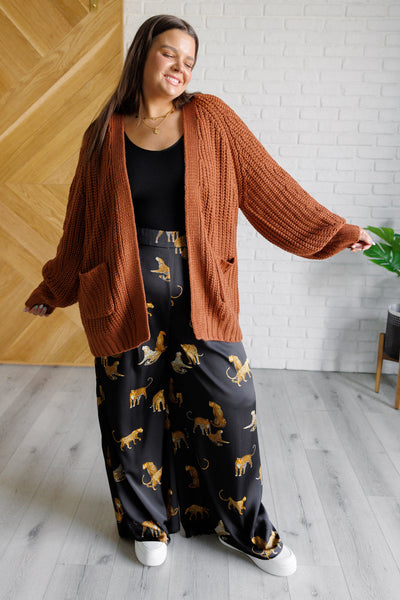 Legendary in Leopard Satin Wide Leg Pants - Ruby Rebellion