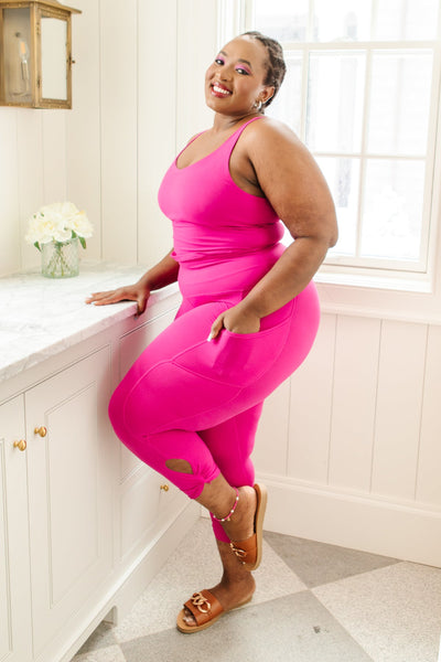 Move With Me Pink Tank - Ruby Rebellion