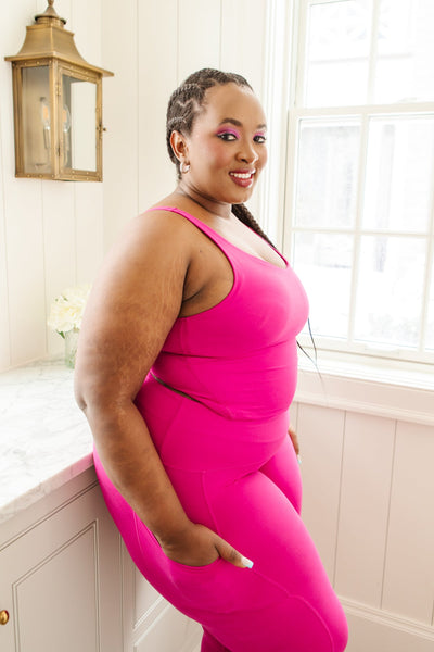 Move With Me Pink Tank - Ruby Rebellion