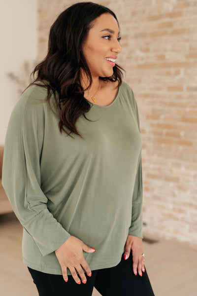 My Cozy Haven Long Sleeve Top - Ruby Rebellion