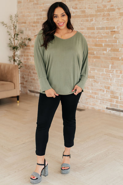 My Cozy Haven Long Sleeve Top - Ruby Rebellion