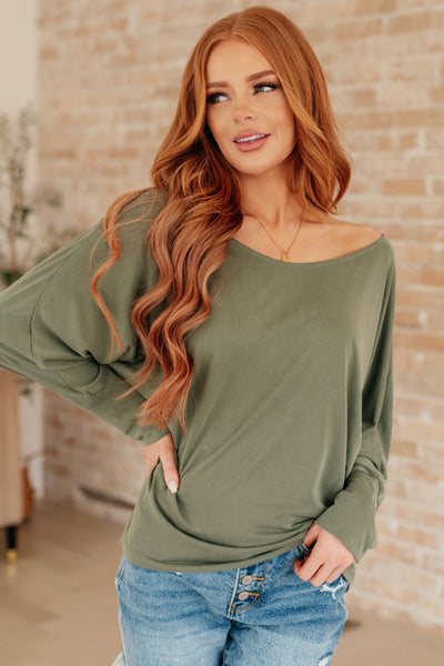 My Cozy Haven Long Sleeve Top - Ruby Rebellion