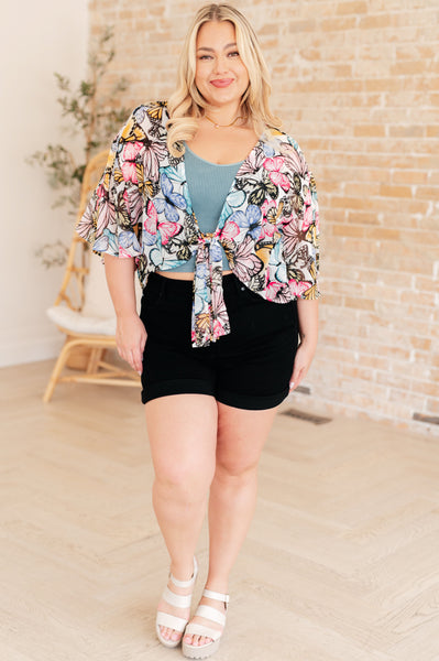 My Darling Valentina Front Tie Blouse - Ruby Rebellion