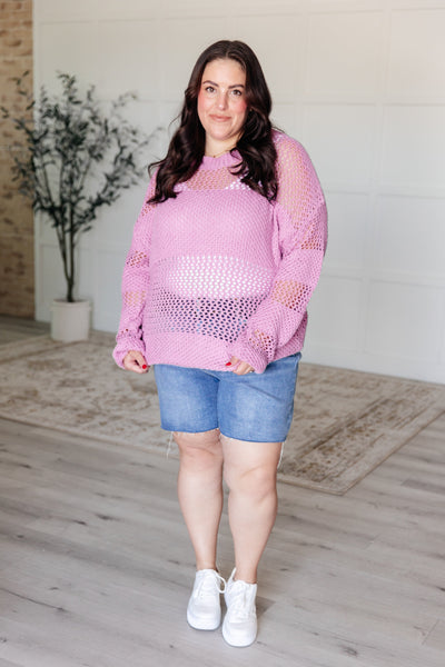 My Latest Love Loose Knit Sweater - Ruby Rebellion