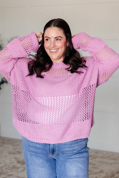 My Latest Love Loose Knit Sweater - Ruby Rebellion