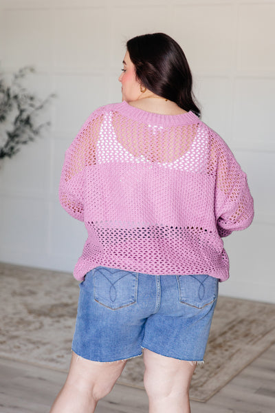 My Latest Love Loose Knit Sweater - Ruby Rebellion