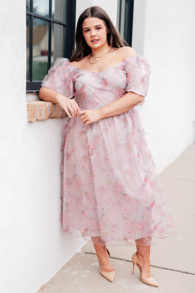 My Little Songbird Fluttersleeve Dress - Ruby Rebellion