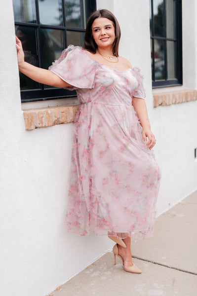 My Little Songbird Fluttersleeve Dress - Ruby Rebellion