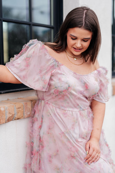 My Little Songbird Fluttersleeve Dress - Ruby Rebellion