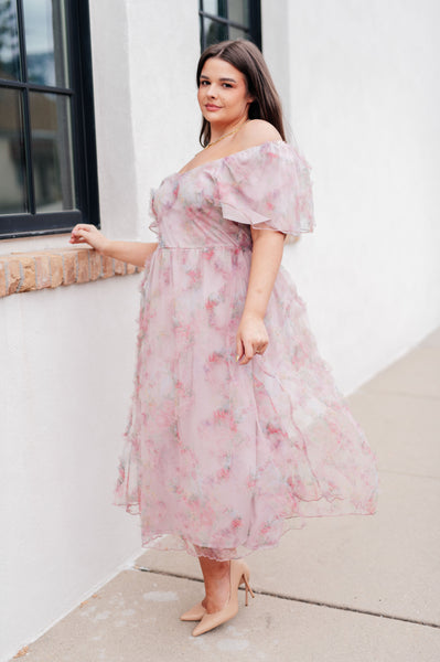 My Little Songbird Fluttersleeve Dress - Ruby Rebellion