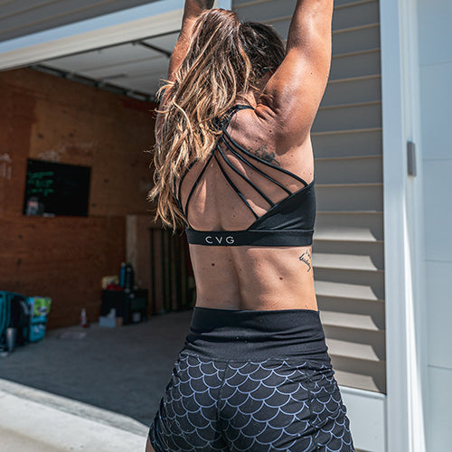 Butterfly Back Bra | All Black - Ruby Rebellion