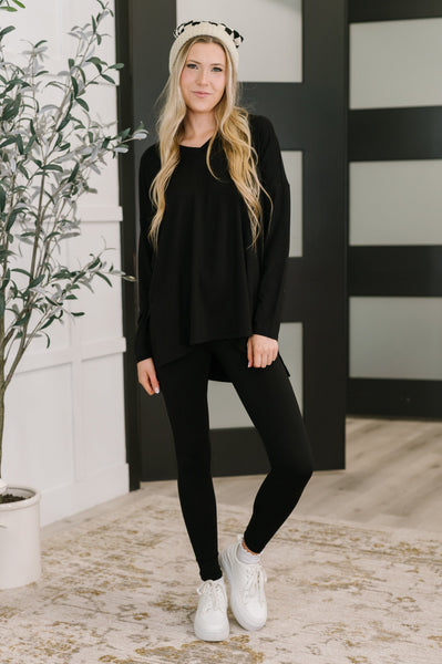 Next to Nothing Top and Bottom Set in Black - Ruby Rebellion
