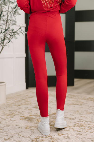 Next to Nothing Top and Bottom Set in Ruby - Ruby Rebellion