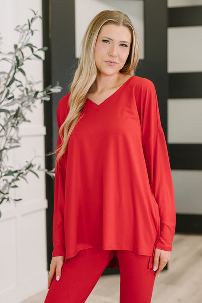 Next to Nothing Top and Bottom Set in Ruby - Ruby Rebellion