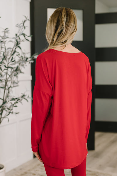Next to Nothing Top and Bottom Set in Ruby - Ruby Rebellion