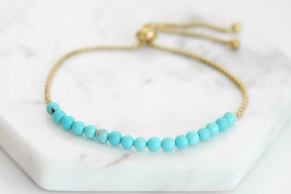 Nixie Collection - Aqua Marine Bracelet 4mm