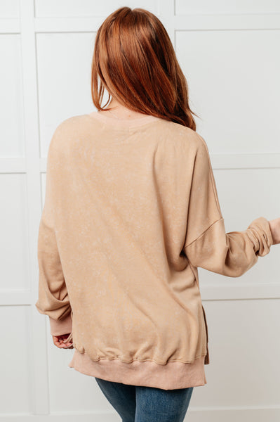 No Plain Jane Oversized Sweatshirt in Khaki - Ruby Rebellion