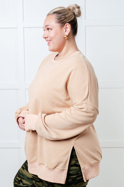 No Plain Jane Oversized Sweatshirt in Khaki - Ruby Rebellion
