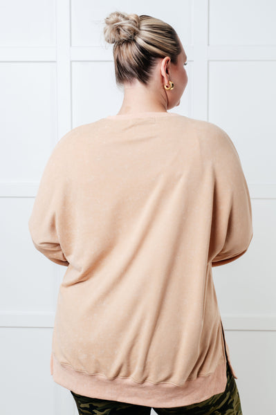 No Plain Jane Oversized Sweatshirt in Khaki - Ruby Rebellion