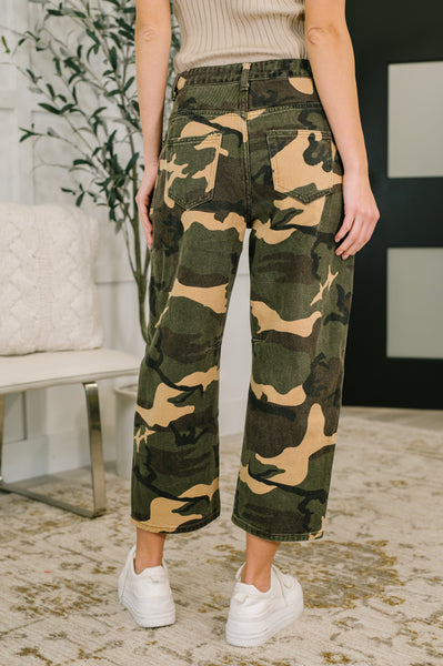 Now You See Me Camo Cargo Pants - Ruby Rebellion