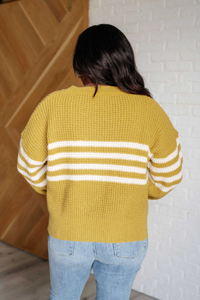 On Top of the World Striped Cardigan - Ruby Rebellion