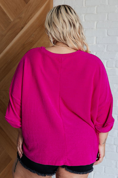 Pink Thoughts Chenille Blouse - Ruby Rebellion