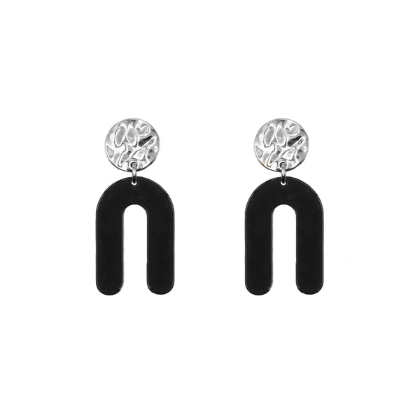 Rayne Collection - Silver Raven Earrings