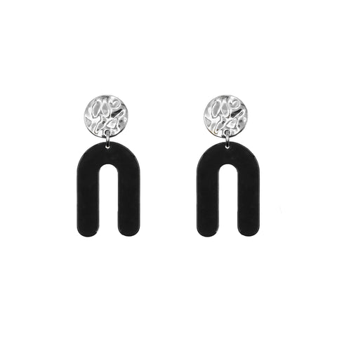 Rayne Collection - Silver Raven Earrings