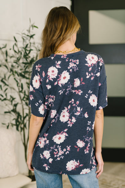 Really Simple Floral Henley Top- 3/3/2026 NEW